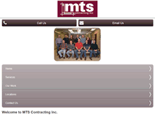 Tablet Screenshot of mtscontracting.com